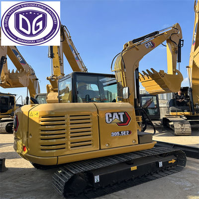 CAT 305.5E2 사용된 애벌레 발굴기 5.5톤 수압 크롤러 발굴기