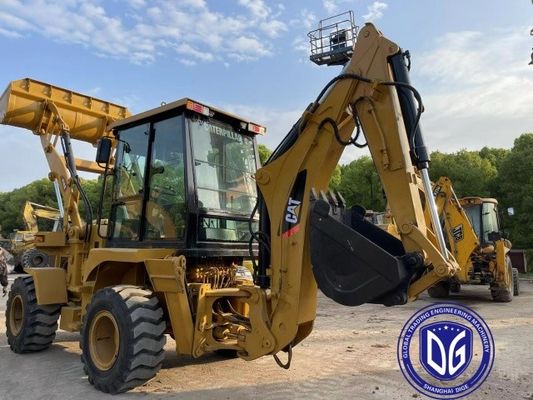416E Caterpillar 사용 된 배크호 로더 강력 한 사용 된 배크호 로더 수압 기계