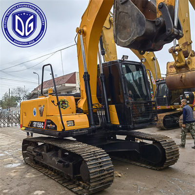 Sany SY155 15.5T Used Crawler Excavator 효율적이고 에너지 절약 전력 시스템