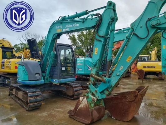 정밀 조정 Sk70 사용 된 Kobelco 7 톤 발굴기 효율적인 냉각 시스템