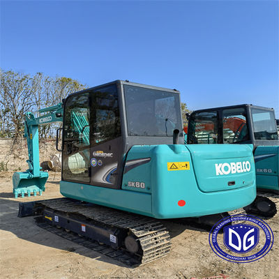 사용 된 Kobelco SK60 6Ton 사용 된 크롤러 발굴기 좋은 상태