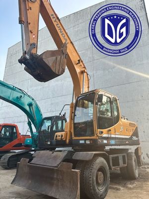 슈퍼 내구성 R210w-9 21t 효율적인 운영과 함께 사용 된 현대 발굴기