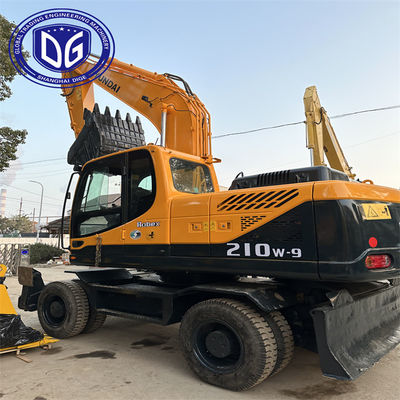 사용 된 현대 바퀴 발굴기 모델 210W-9 원본 내구성 재료