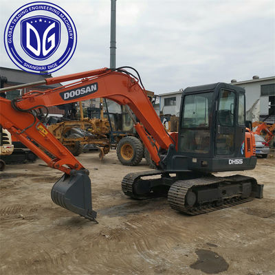 사용자 친화적 인 운영 DH55 사용 된 Doosan Excavator 5.5t 전문적으로 유지 유지