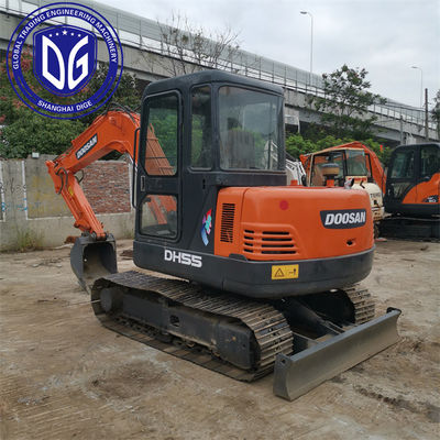 사용자 친화적 인 운영 DH55 사용 된 Doosan Excavator 5.5t 전문적으로 유지 유지