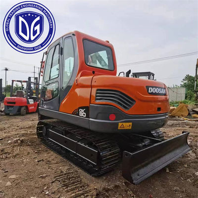 DX80 8 톤 사용 Doosan 발굴기 수압 발굴기