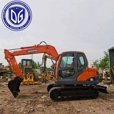 DX80 8 톤 사용 Doosan 발굴기 수압 발굴기