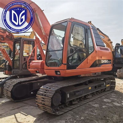 사용 된 Doosan DH150-7 크롤러 발굴기 15톤 품질 좋은 수압 발굴기 판매