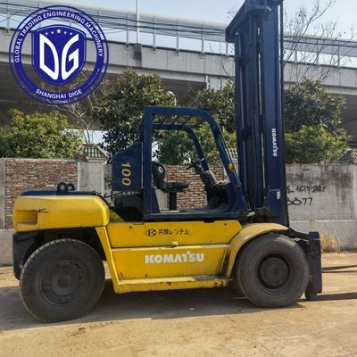 10t FD100 강력한 수압 기계와 함께 사용 된 코마쓰 포크리프트