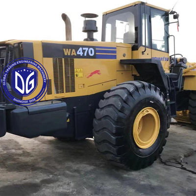 앞쪽 로더 원본 코마쓰 WA470-6 좋은 상태의 사용 된 로더