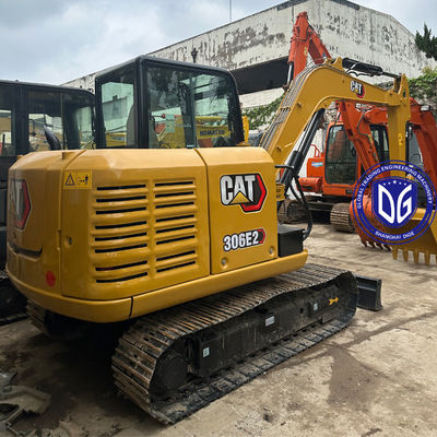 CAT306E 6톤 Caterpillar Crawler 미니 사용 된 발굴기 아주 새고 좋은 상태