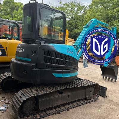 사용된 SK55 Kobelco 미니 크롤러 수압 발굴기5.5톤, 90% 신품, 판매 준비