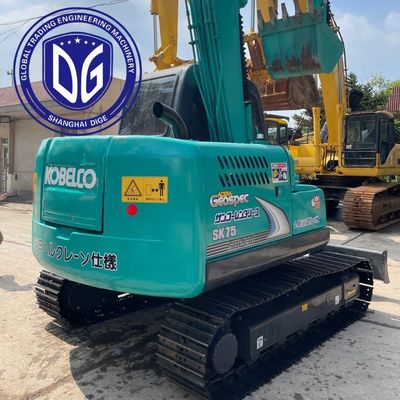 사용 된 Kobelco SK75 발굴기 트랙 이동형 컴팩트