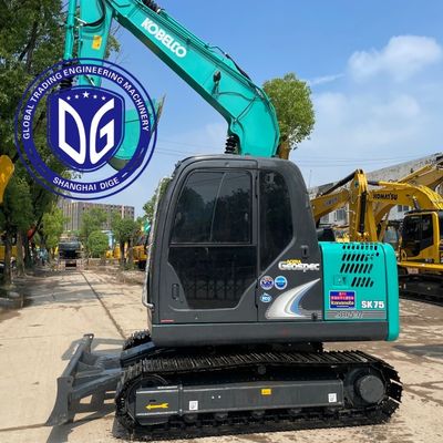 사용 된 Kobelco SK75 발굴기 트랙 이동형 컴팩트