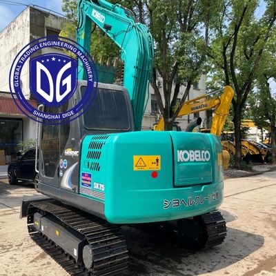 사용 된 Kobelco SK75 발굴기 트랙 이동형 컴팩트