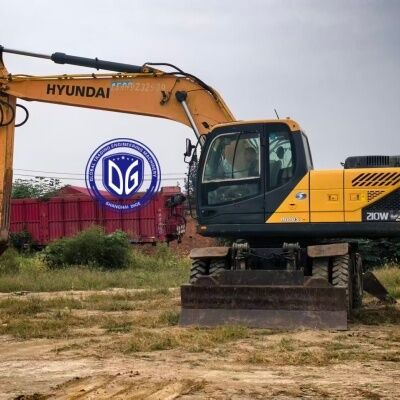 영국 사용 된 현대 210W-9VS 바퀴 발굴기 판매 열 판매 21톤 발굴기
