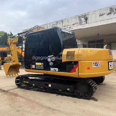 사용 된 Caterpillar 307D 7t 발굴기 소장품 값싸고 견고하고 연비 효율적인 강력한 발굴기 판매